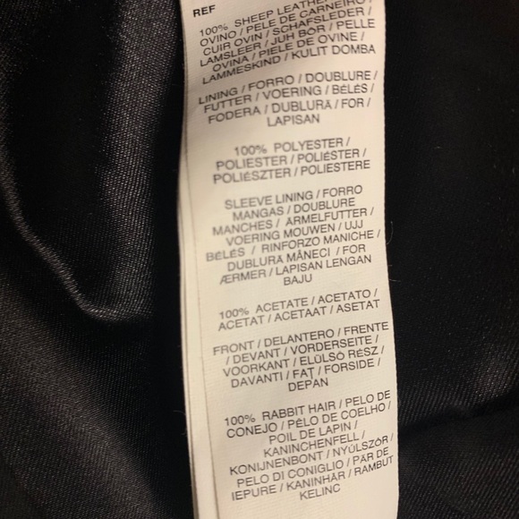 Mango Leather & Fur Bomber Jacket - Picture 3 of 5